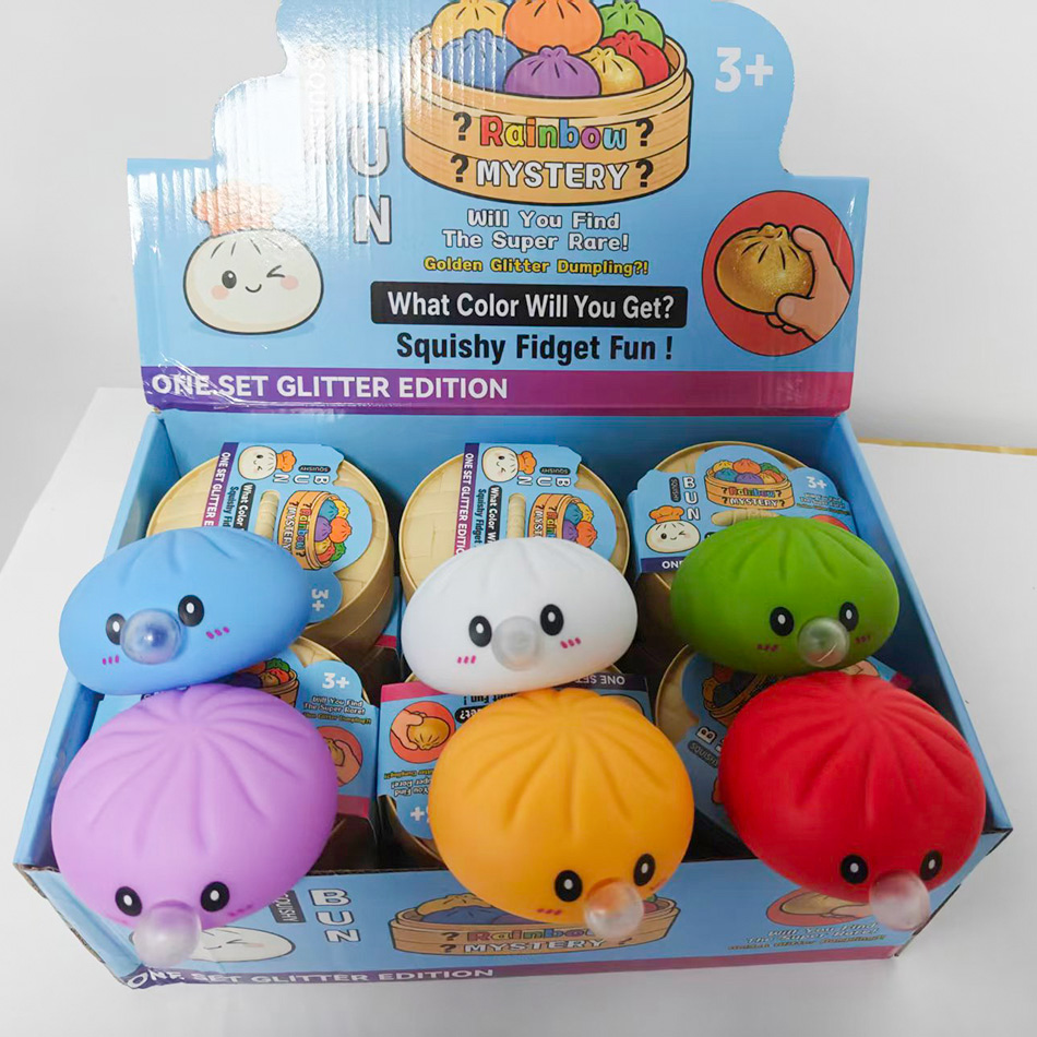 Kids Toys Dumplings - Mainan Squishy Pangsit Kotak Misteri Warna