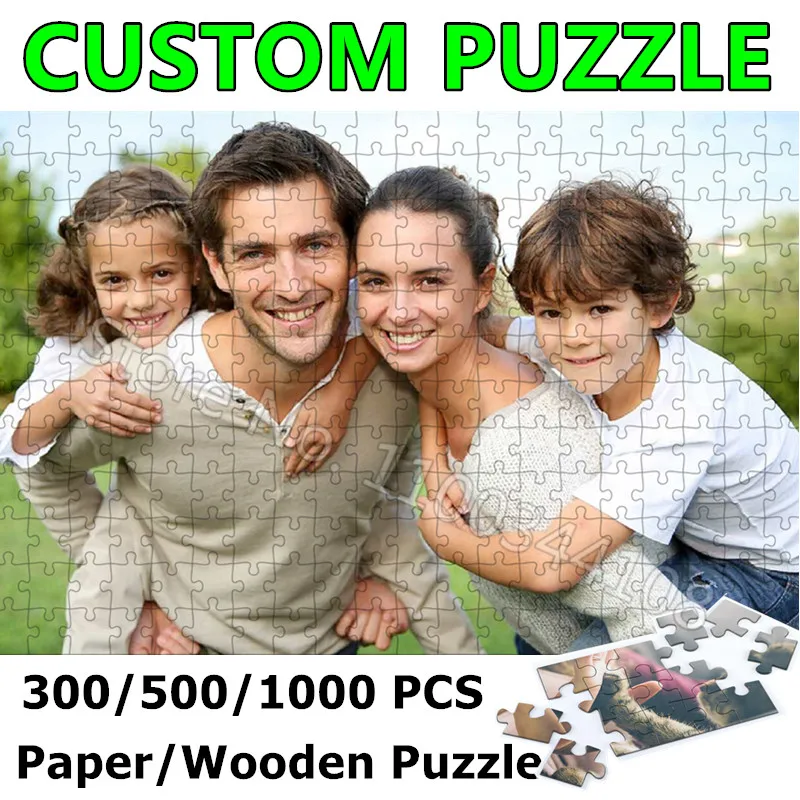 Wooden Puzzle Kids - Puzzle Foto Kustom 300/500/1000 Potongan Gambar