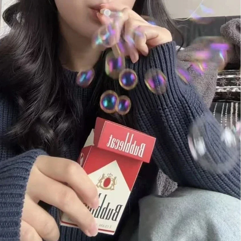 Bubble Machine Outdoor - Kotak rokok mainan lucu bergaya Instagram