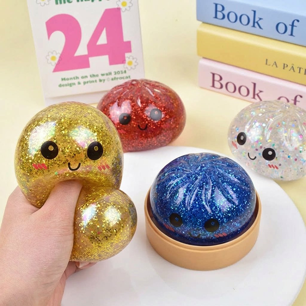Kids Toys Dumplings - Mainan Squishies Bentuk Bakpao, Bola Penghilang
