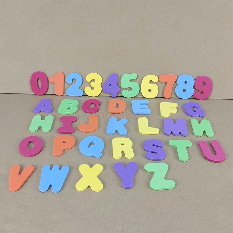 Bath Letter Number Foam - 36 Buah/Set Mainan Edukasi Anak-anak Bayi