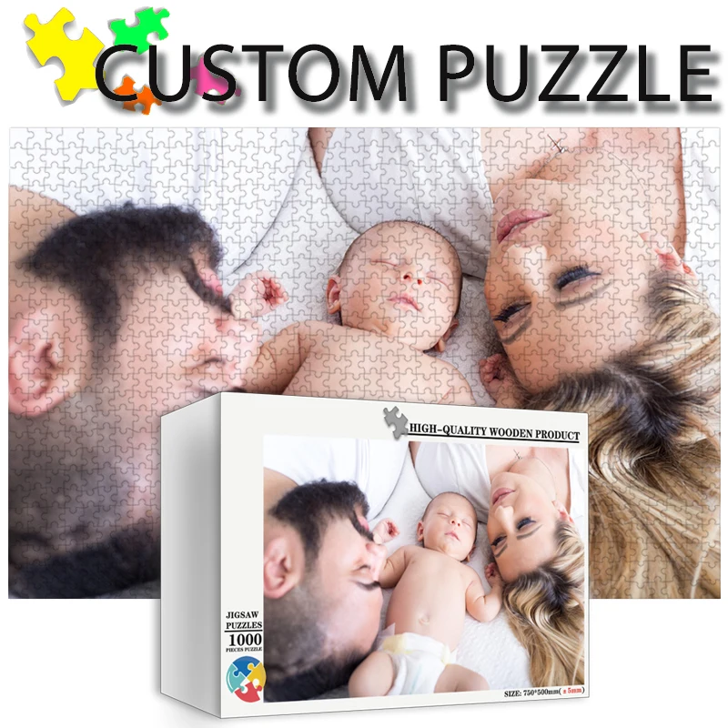 Wooden Puzzle Kids - Foto kustom teka-teki personalisasi kayu dengan
