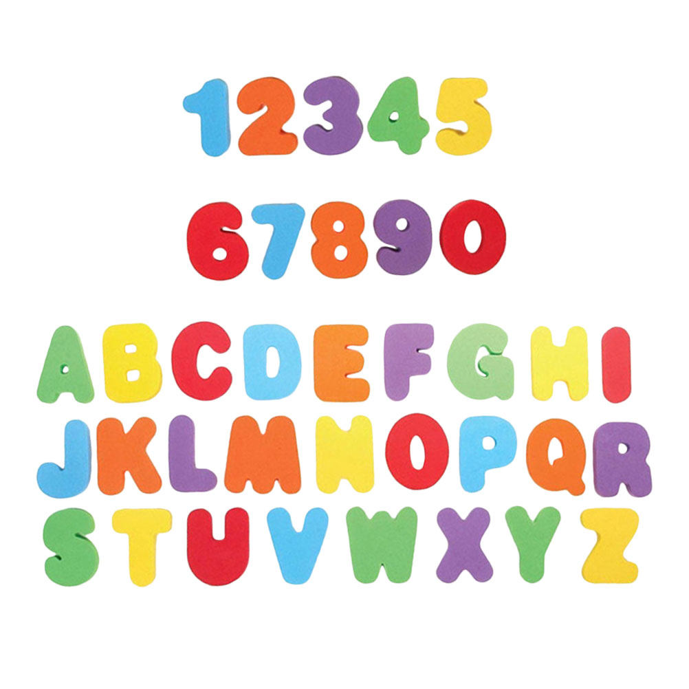Bath Letter Number Foam - 1Set Mainan Mandi Berbentuk Huruf dan