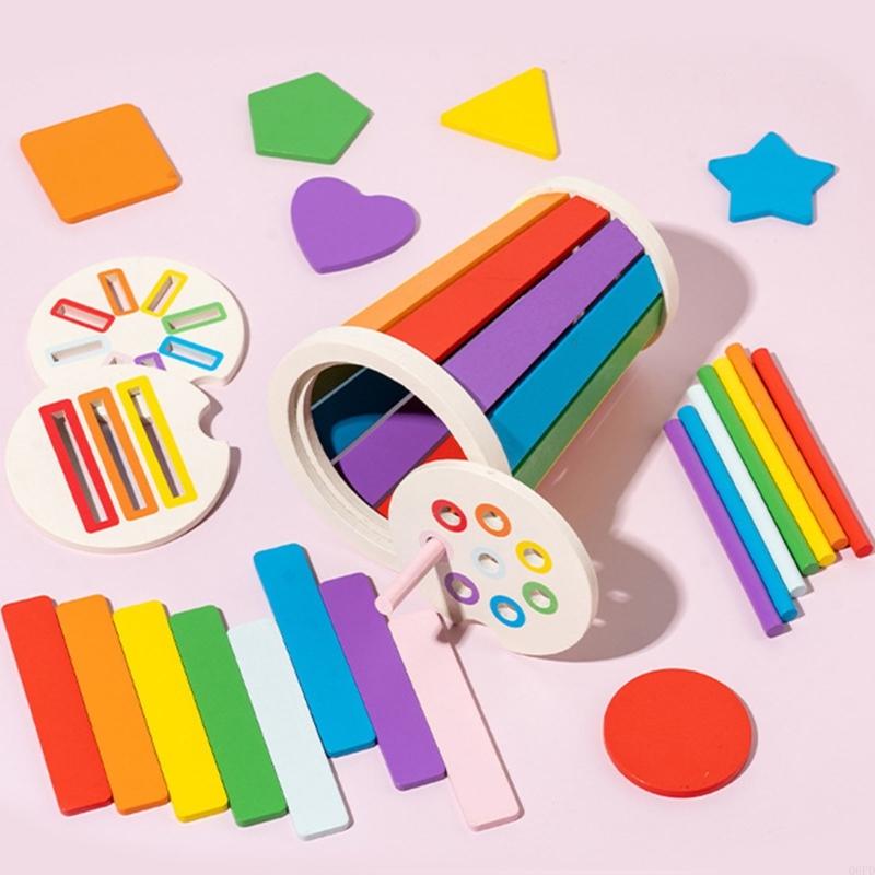 Kids Toys 2 Year Old - Mainan Penyortir Bentuk Kayu Edukasi untuk