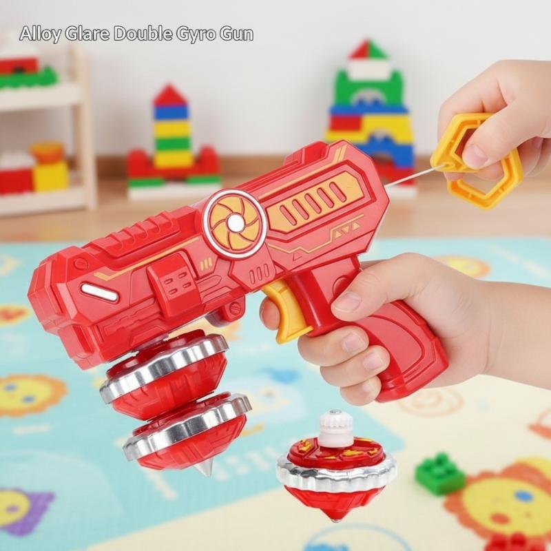 Spin Top Gyro Toy - Mainan Gyro LED Alloy - Peluncur