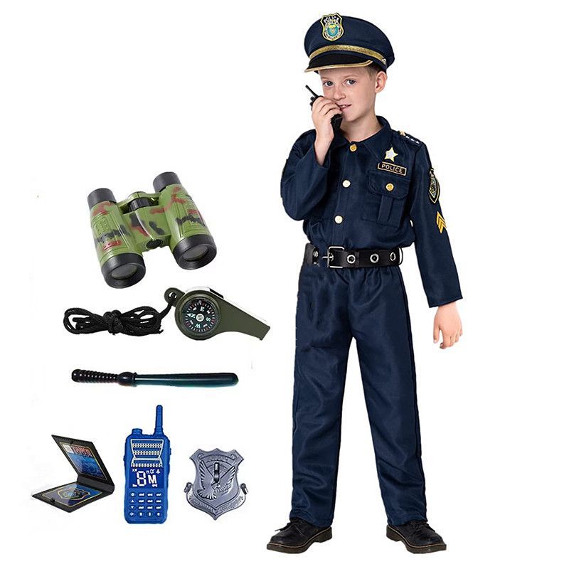 Kids Toys Idea - Kostum Polisi Anak Laki-laki Amerika Lucu