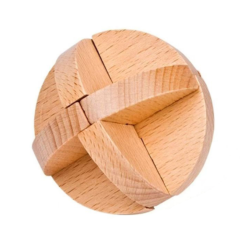 Wooden Puzzle Kids - Teka-teki Bola Kayu Klasik Lu Ban