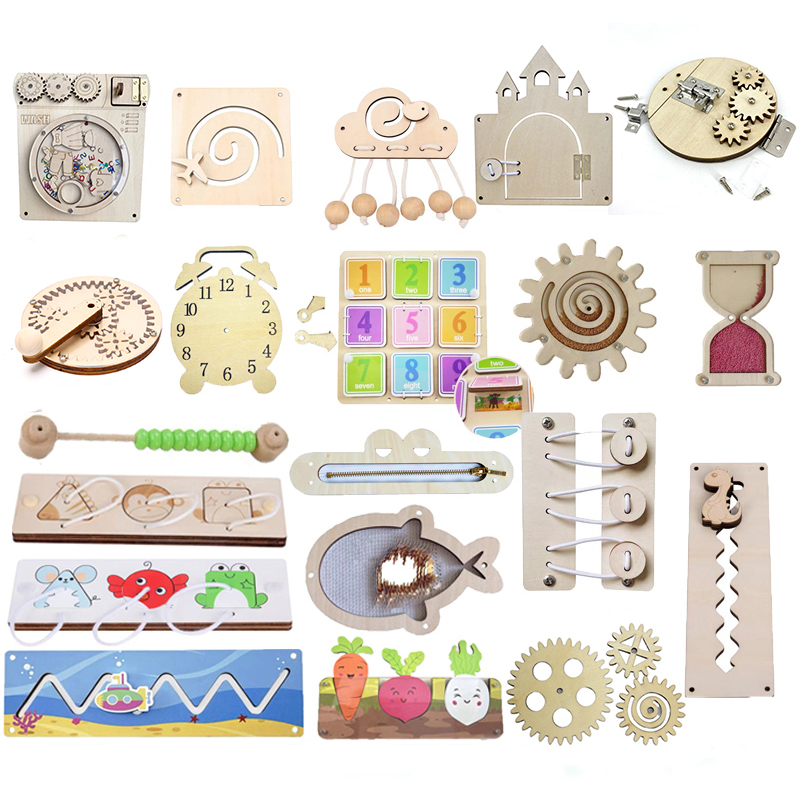 Kids Toys 2 Year Old - Aksesori papan sibuk bayi mainan Montessori