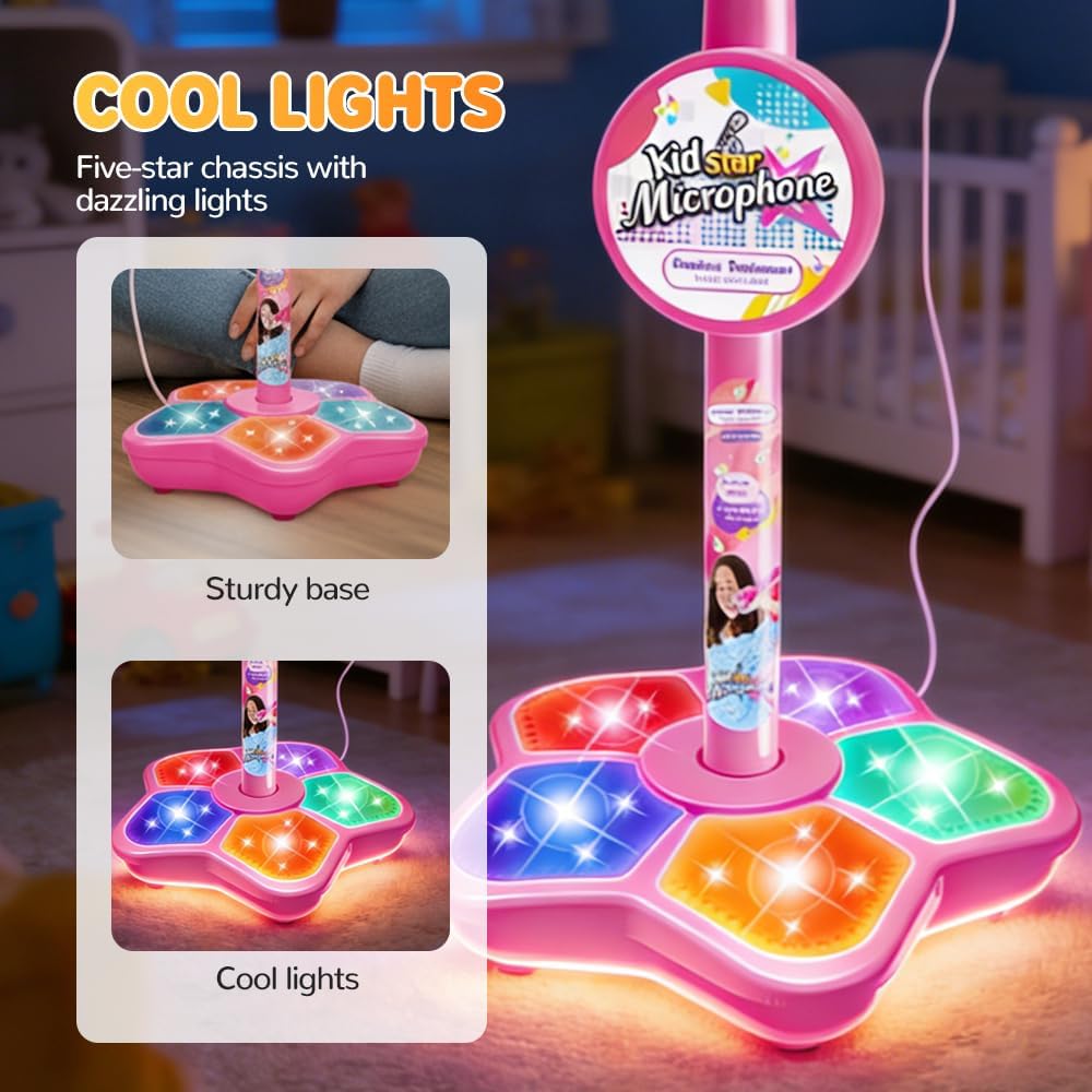 Mainan Stand Mikrofon Anak-ana - Kids Microphone Karaoke ulasan dan harga