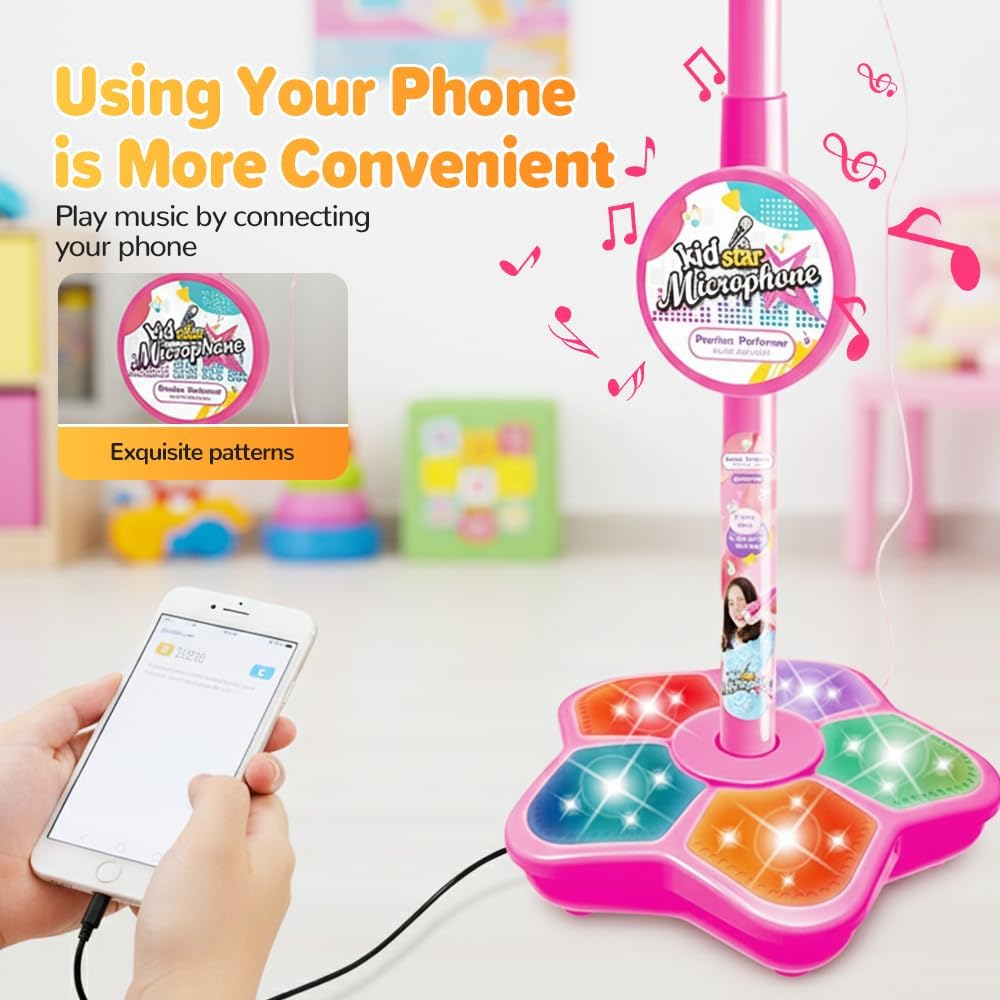 Mainan Stand Mikrofon Anak-ana - Kids Microphone Karaoke ulasan dan harga