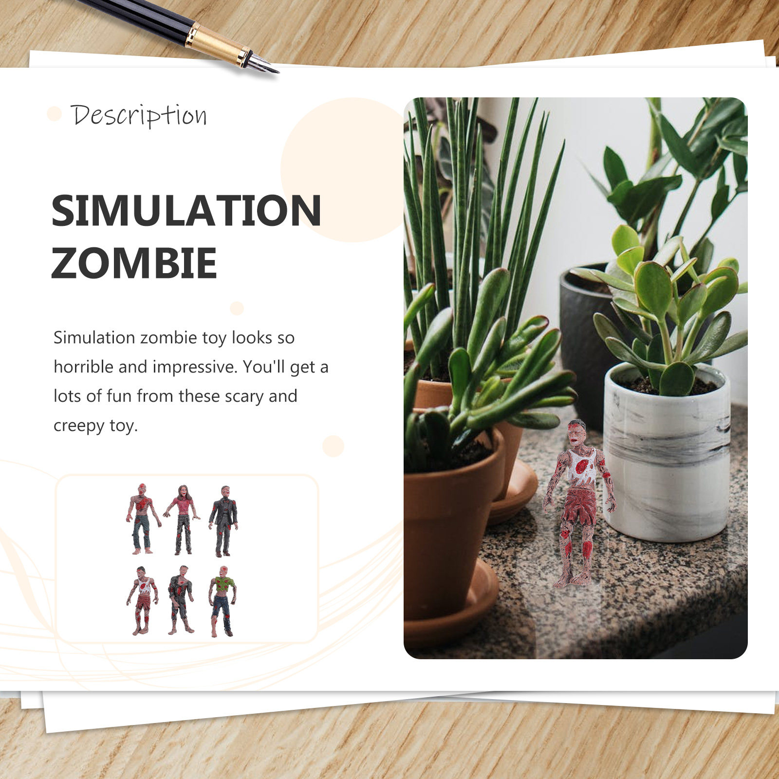 6 Buah Mainan Dekorasi Hallowe - Kids Zombie Toys ulasan dan harga
