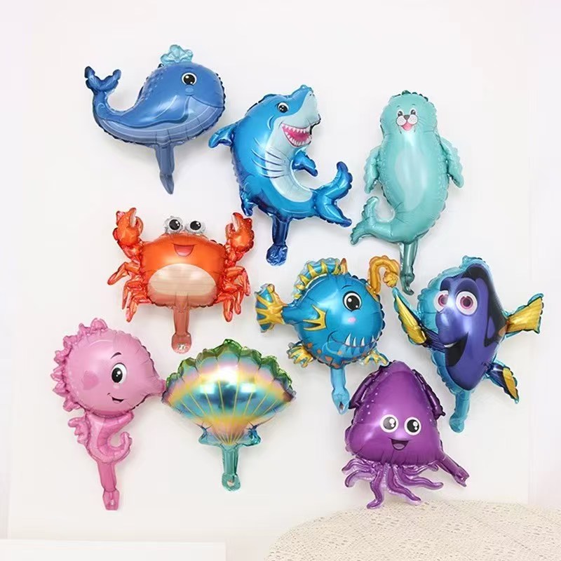 9 Buah Balon Foil Bentuk Ikan  - Water Balloon Set ulasan dan harga