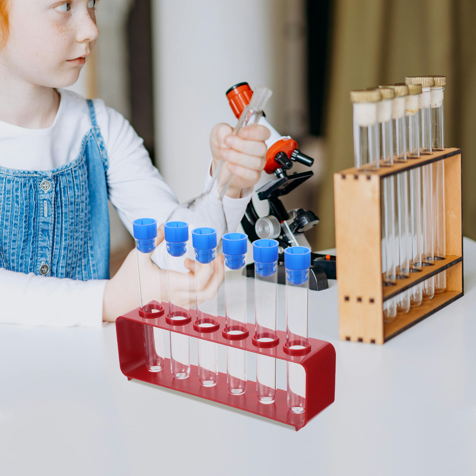 1Set Tabung Uji Sains Plastik  - Science Experiment Kit ulasan dan harga