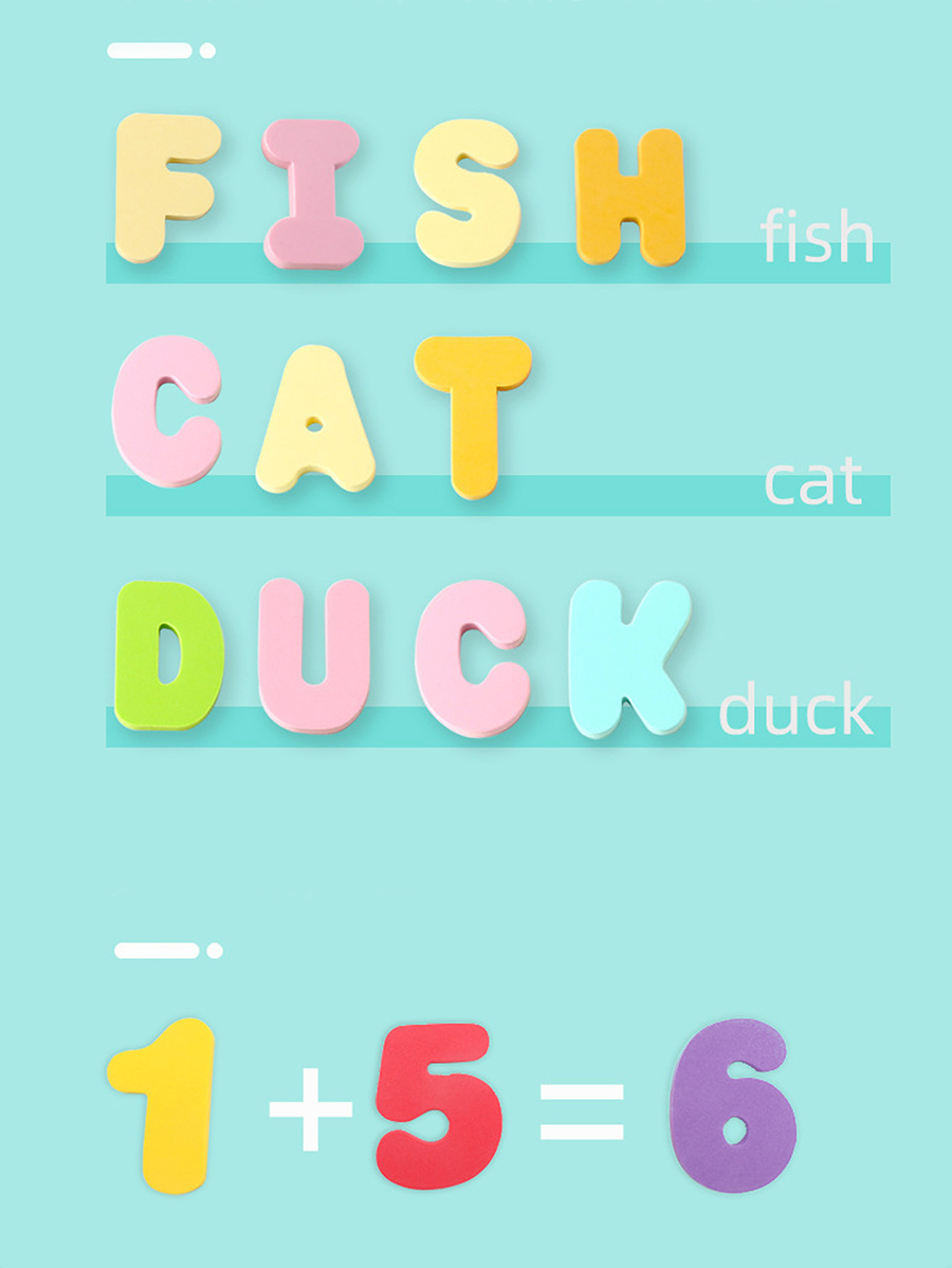 Mainan Mandi Anak-anak Busa Ma - Bath Letter Number Foam ulasan dan harga