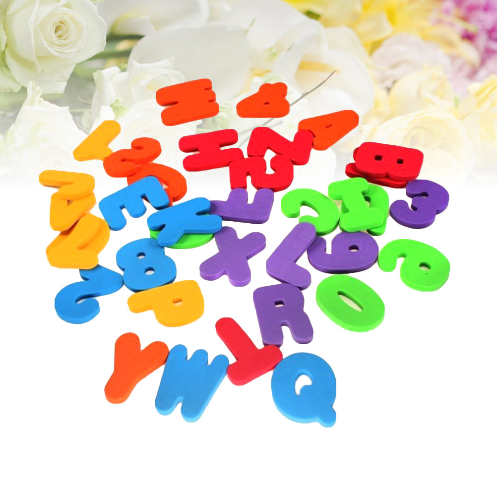 36 Pcs Mainan Mandi Anak Huruf - Bath Letter Number Foam ulasan dan harga