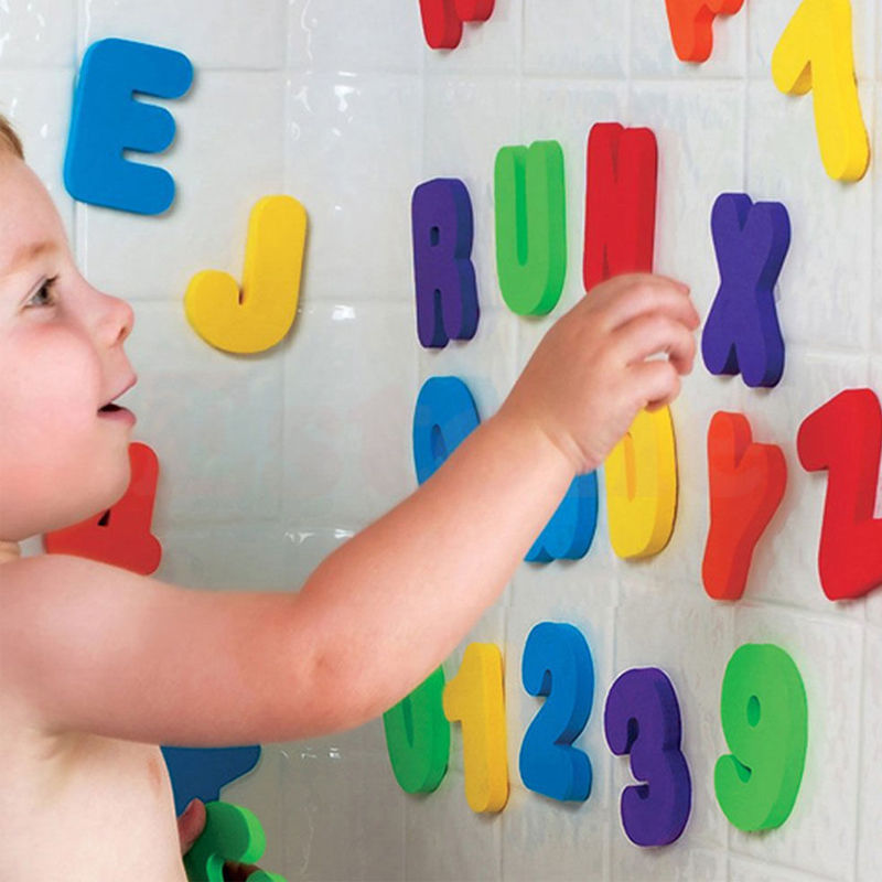 36 Buah/Set Mainan Edukasi Ana - Bath Letter Number Foam ulasan dan harga