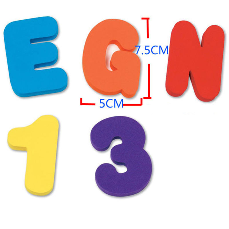 36 Buah/Set Mainan Edukasi Ana - Bath Letter Number Foam ulasan dan harga