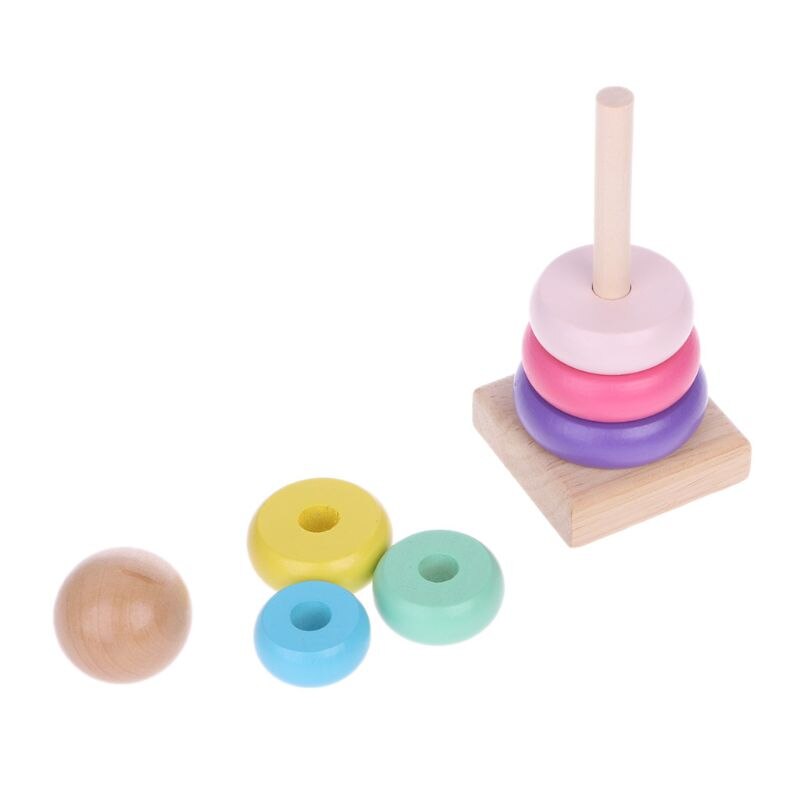 Mainan kayu Ferrule menara pel - Kids Toys 2 Year Old ulasan dan harga