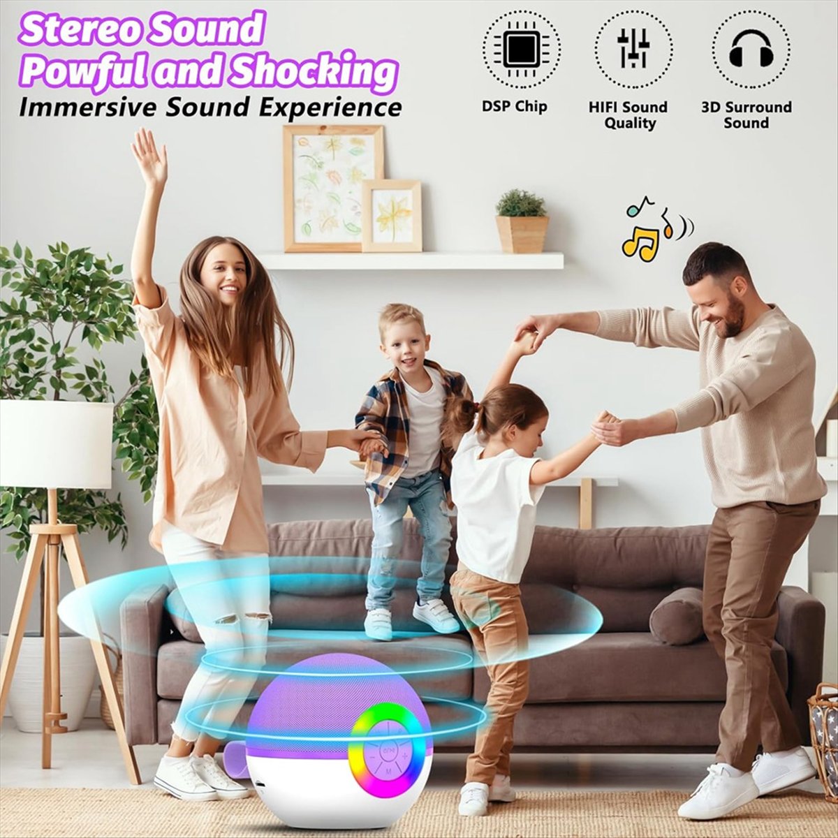Mesin Karaoke Mini DTC5 dengan - Kids Microphone Karaoke ulasan dan harga