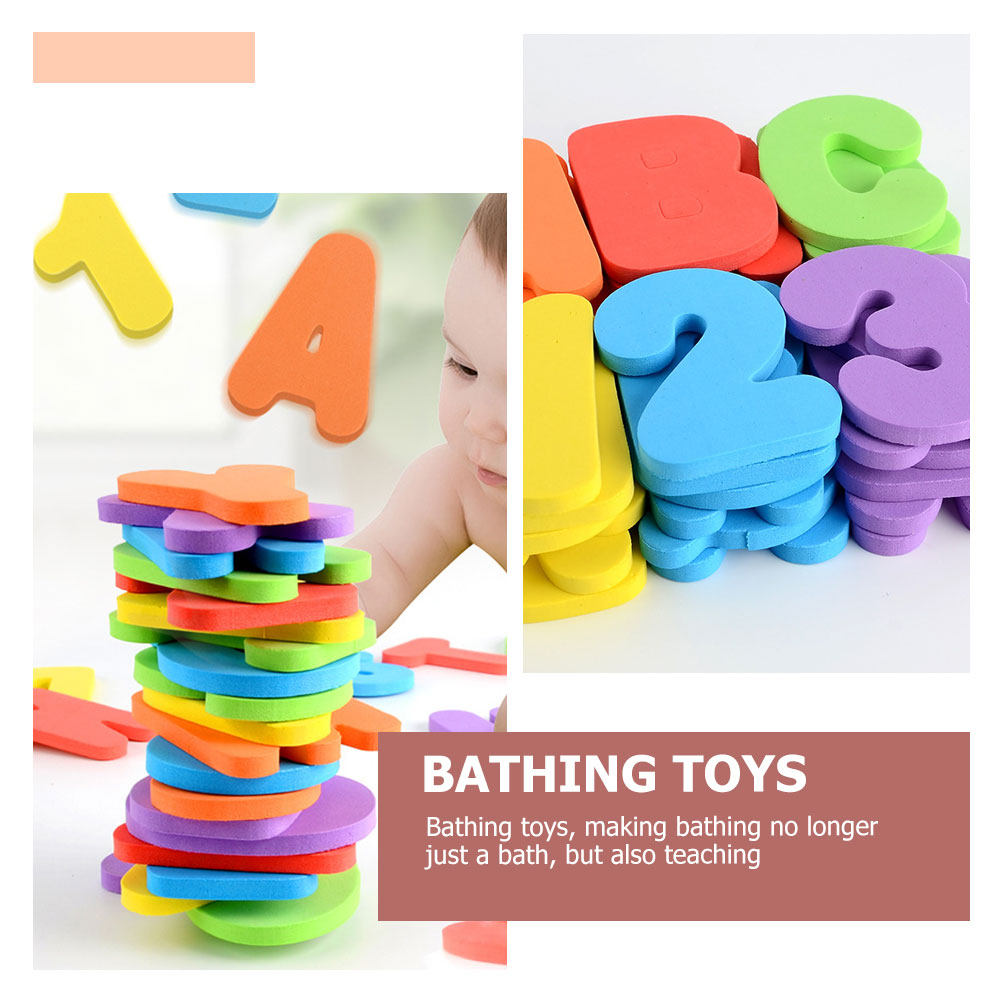 1Set Mainan Mandi Berbentuk Hu - Bath Letter Number Foam ulasan dan harga