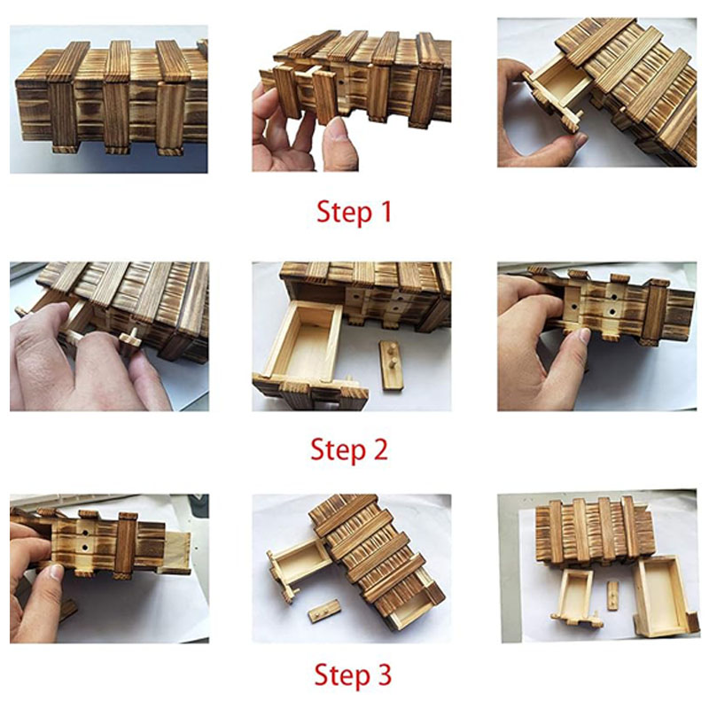 Kotak Hadiah Puzzle Kayu 3D Kl - Wooden Puzzle Kids ulasan dan harga