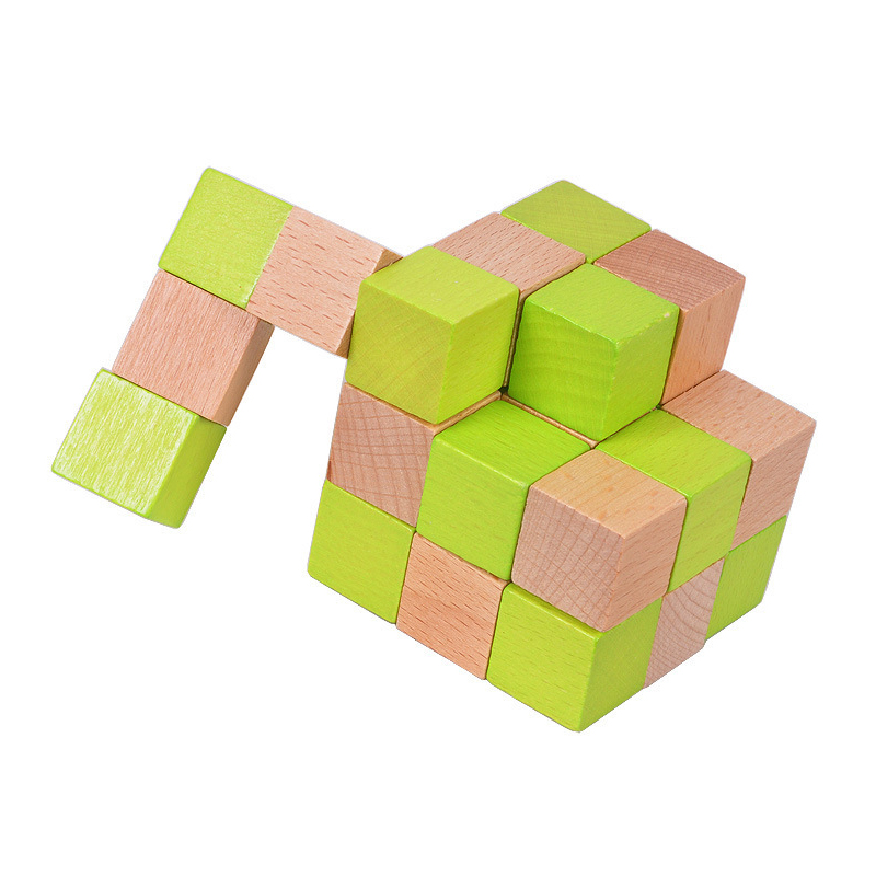 Teka-teki Kubus Ular Kayu Lati - Wooden Puzzle Kids ulasan dan harga