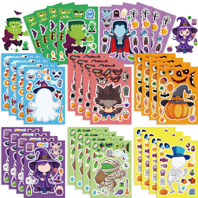 Stiker Permainan Pesta Hallowe - Kids Zombie Toys ulasan dan harga