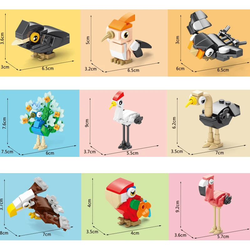 Batu Bata Hewan Burung Surga G - Kids Toys Idea ulasan dan harga