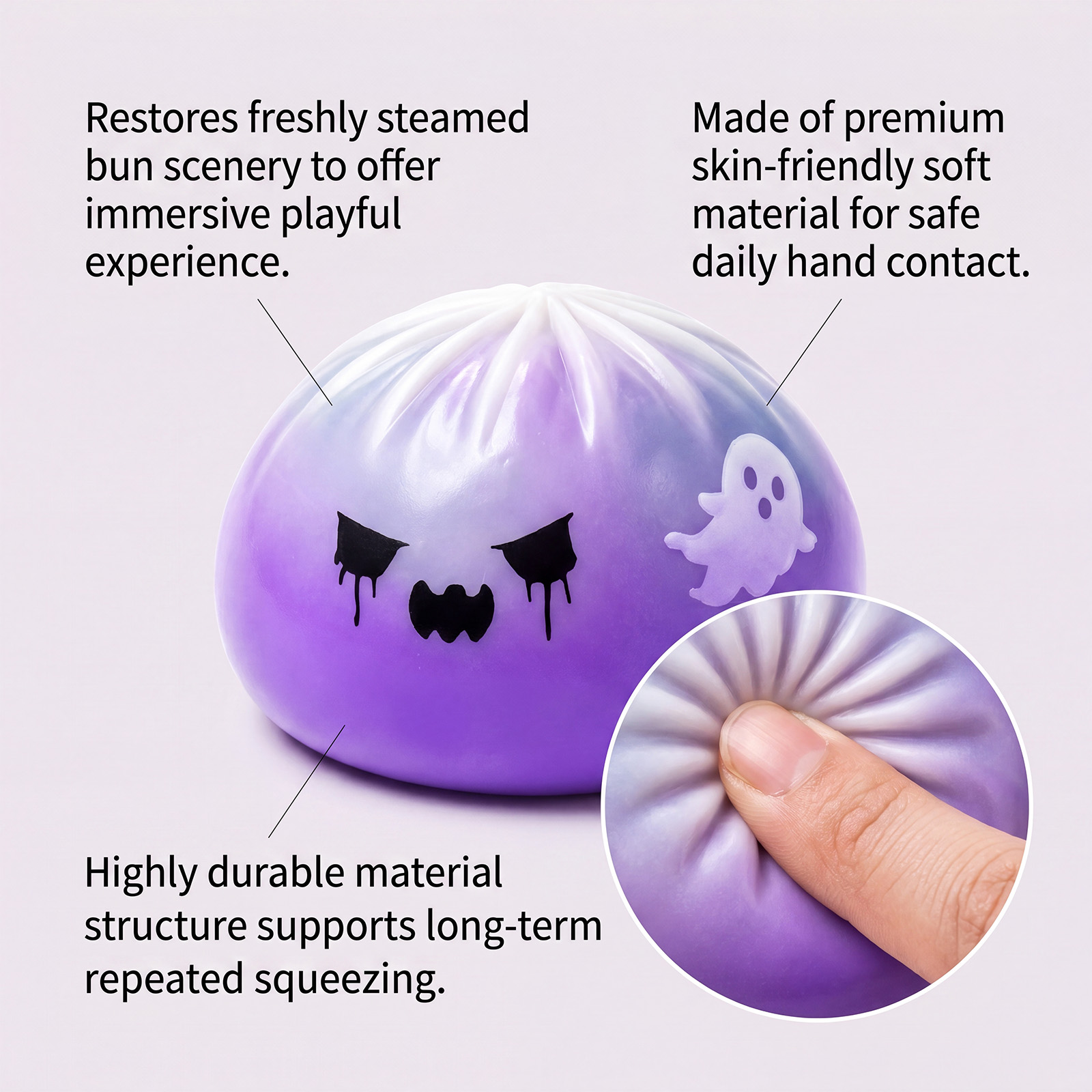 Mainan Squishy Bola Hantu Hall - Kids Toys Dumplings ulasan dan harga