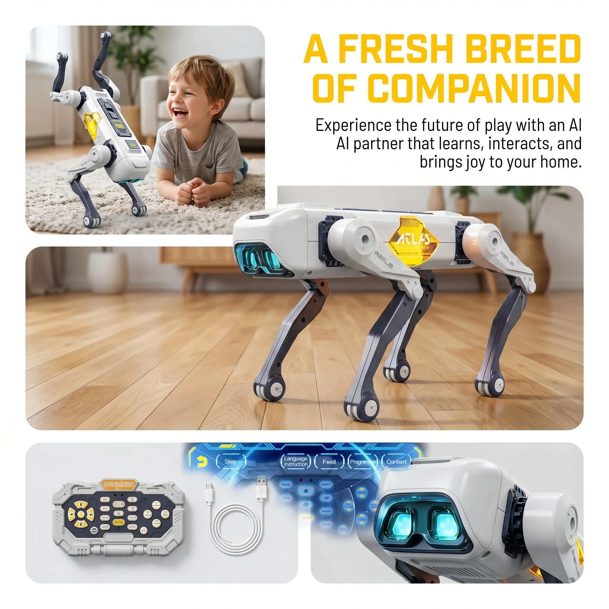 Robot Anjing Pintar AI, Kontro - Kids Toys Idea ulasan dan harga