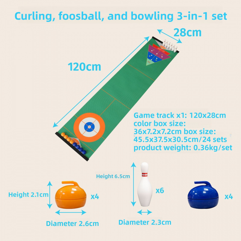 Set Permainan Meja Curling, Pe - Kids Toys And Games ulasan dan harga